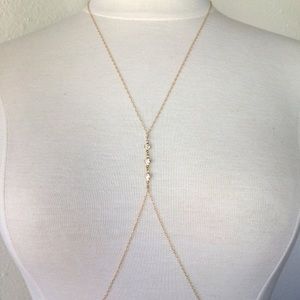 Bikini gold body chain jewelry one size fits all